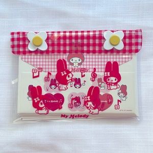 Vintage Sanrio My Melody - Letter set with vinyl PVC case - 1997